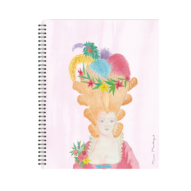 Spiral Notebook Montagut - Portrait of Marie Antoinette