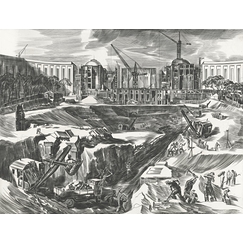 Construction of the Chaillot Palace - Albert Decaris