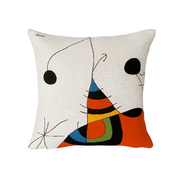 Housse de coussin Miró Femme, oiseau, étoile 2