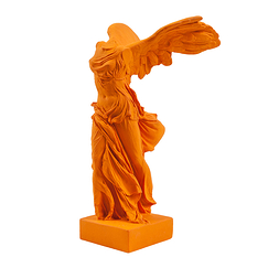 Victory of Samothrace 34 cm - Saffron yellow