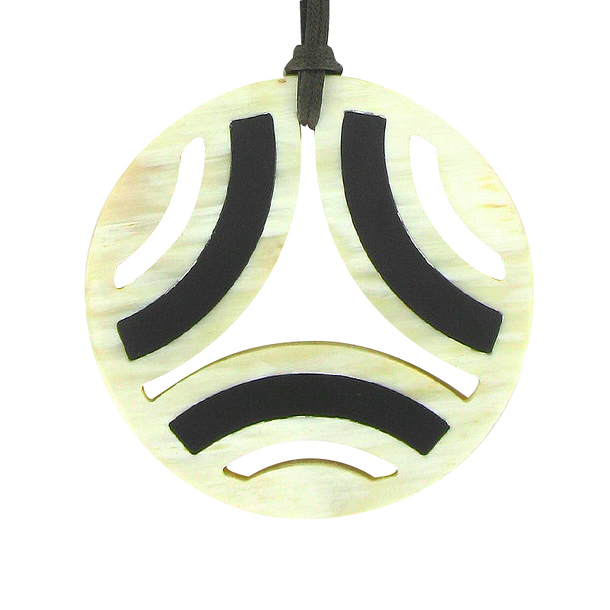 Collier graphique en corne - Blond
