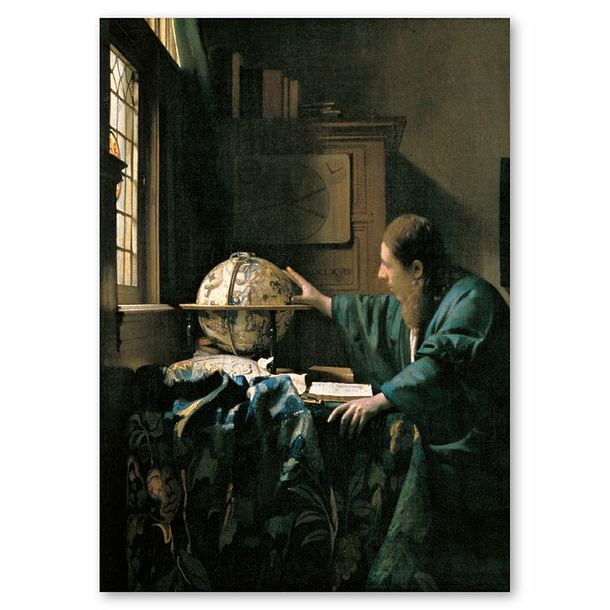 A3/A4 SIZE GIFT ART POSTER # 4 THE ASTRONOMER VERMEER PAINTING  WALL DECOR 