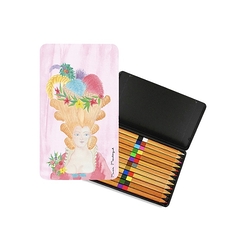 Case of 12 duo colouring pencils Bonjour Versailles