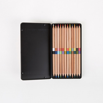 Case of 12 duo colouring pencils Bonjour Versailles