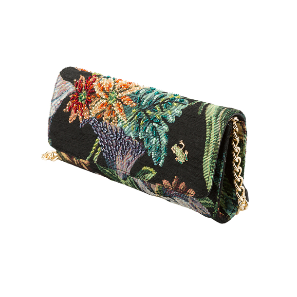 floral clutch bag