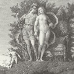 Engraving The Parnasse - Andrea Mantegna