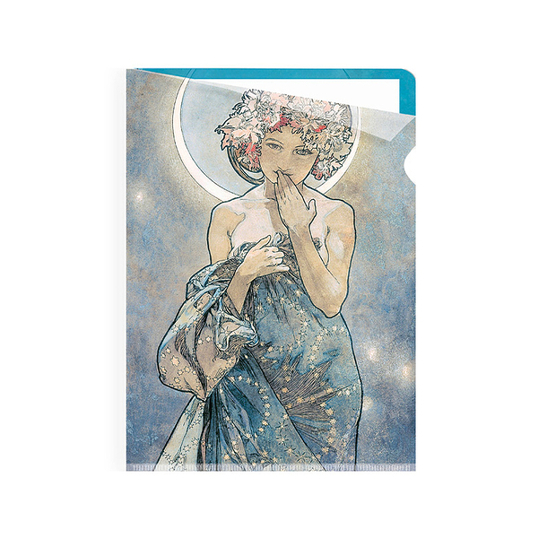*Moon and stars Mucha Clear file - A5 SR