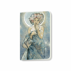 Small notebook Alphonse Mucha - The Moon and the Stars