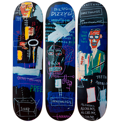 Skateboards triptyque Jean-Michel Basquiat Horn Players - The Skateroom