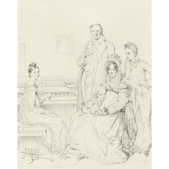 La famille Stamati - Pierre Munier d'après Ingres