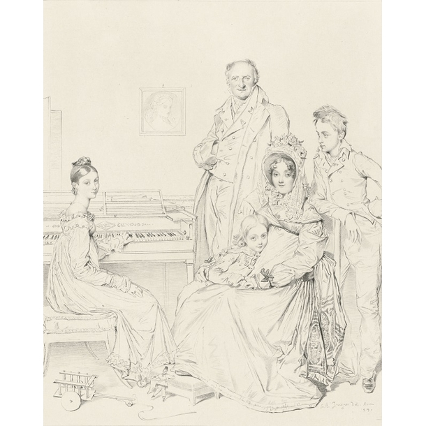 The Stamati family - Pierre Munier according to Ingres