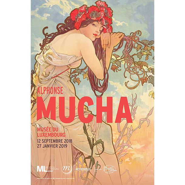 Affiche de l'exposition Mucha