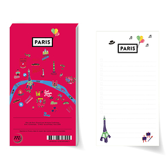 To do list Map of Paris by Corbineau