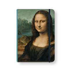 Notebook with Elastic Band da Vinci - Portrait of Mona Lisa
