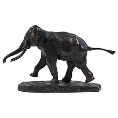 Runing elephant Barye - Bronze