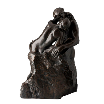 The Kiss - Auguste Rodin - Resin with bronze patina
