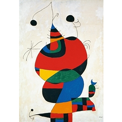 Woman, bird, star (Tribute to Pablo Picasso, February 15, 1966)