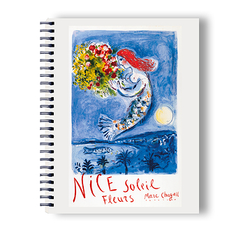 La baie des Anges Chagall Spiral notebook