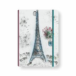 Notebook with Elastic Band Chagall - Drawing for the book "Celui qui dit les choses sans rien dire"