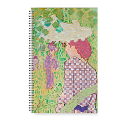 Spiral Notebook Bonnard - Woman in a Checked Dress