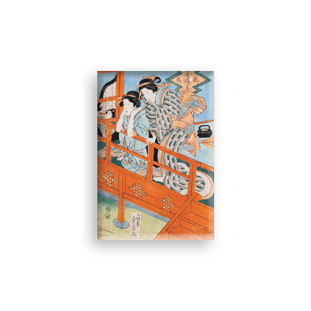 Magnet Utagawa Le jeu élégant des fleurs