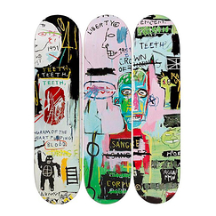 Skateboards Triptych Jean-Michel Basquiat In italian - The Skateroom