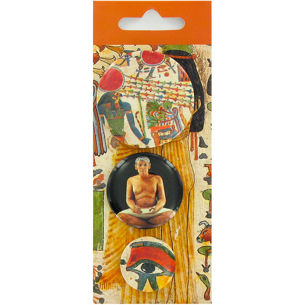 Lot de 3 badges Égypte