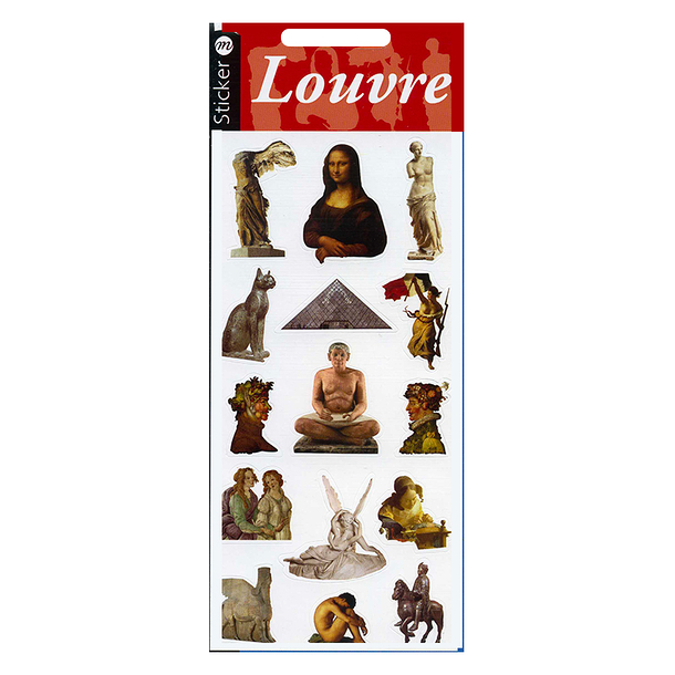 Planche stickers Louvre