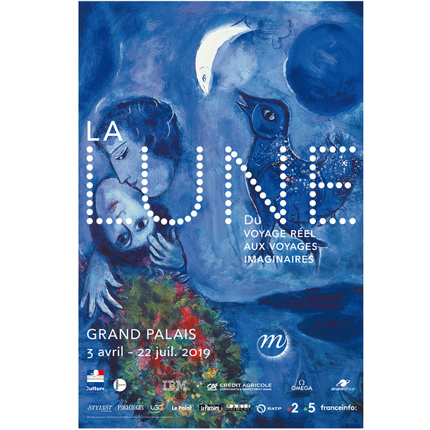 Affiche de l'exposition La lune