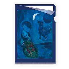 Paysage bleu Chagall Clear File - A4