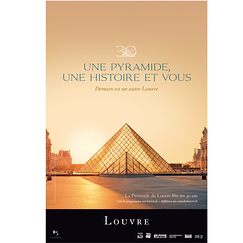 Affiche 30 ans de la Pyramide du Louvre