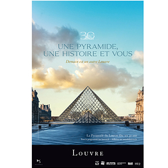 Affiche 30 ans de la Pyramide du Louvre