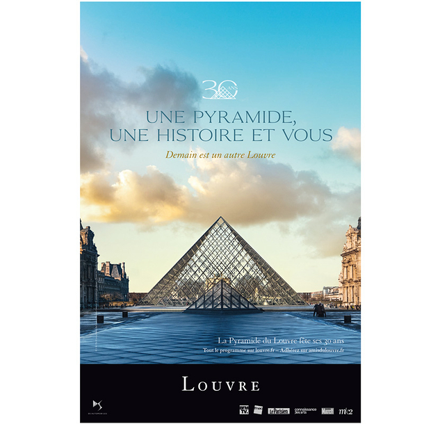 Affiche 30 ans de la Pyramide du Louvre