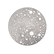 Lunar Large magnetic brooch - Mat stainless steel