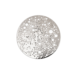 Lunar Small magnetic brooch - Silver-tone stainless steel
