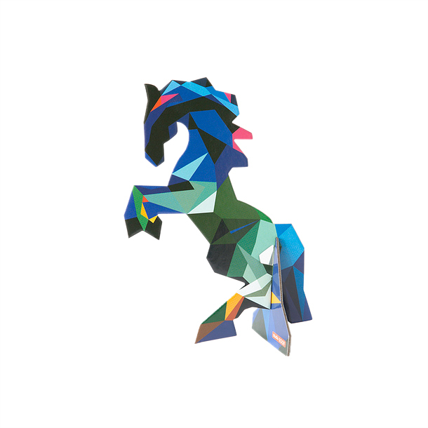 Carte Pop-out Cheval frison