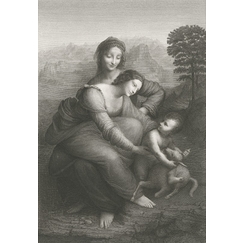 La Vierge, l'Enfant Jésus et sainte Anne - Léonard de Vinci