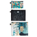 Set of 3 zip pockets Basquiat