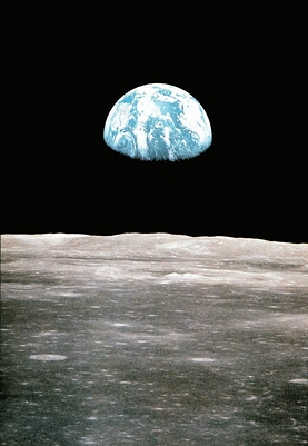 La terre vue de la Lune