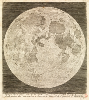 Carte de la lune : pleine lune