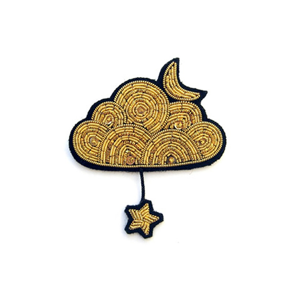 Gold Cloud Brooch