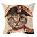 Cushion cover Cat Napoleon - Beige