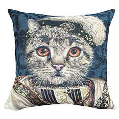 Cushion cover Cat Francis I - Blue