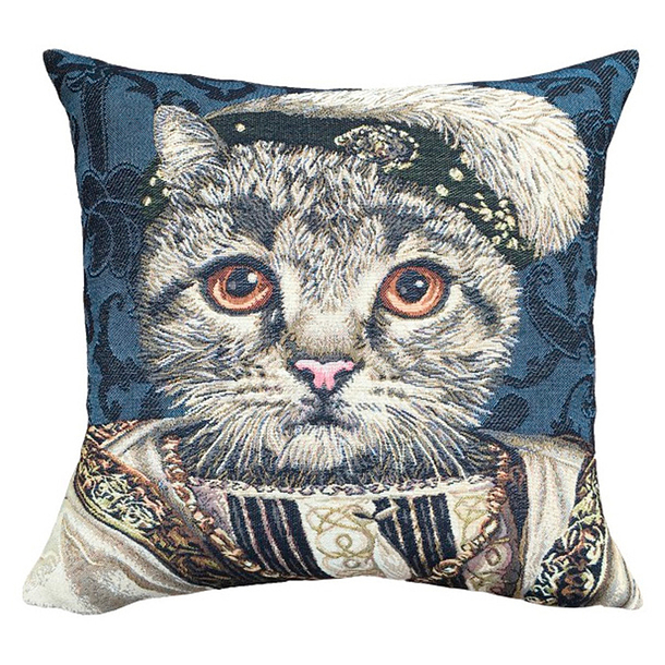 Cushion cover Cat Francis I - Blue