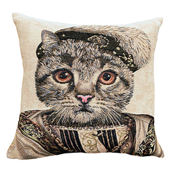 Cushion cover Cat Francis I - Beige