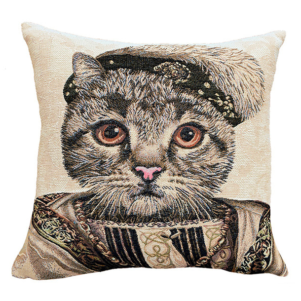Cushion cover Cat Francis I - Beige