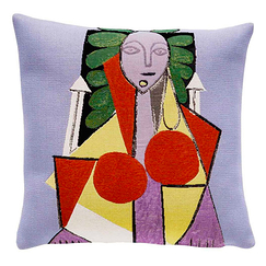 Housse de coussin Picasso Femme dans un fauteuil