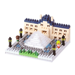 Nanoblock Model of the Louvre museum