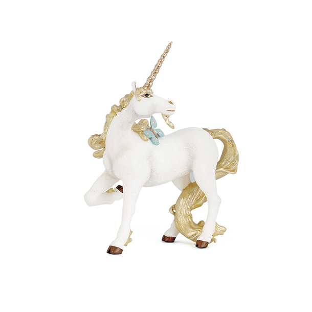 Figurine Licorne dorée