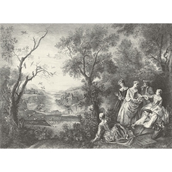Le printemps ou L'oiseleur - Nicolas Lancret
